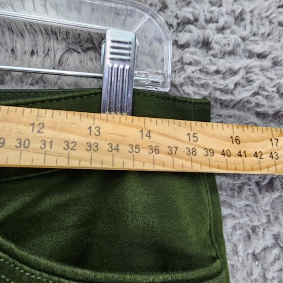 Christopher & Banks Jeans Womens 10 Petite Green Stretch Mid Rise Straight *GUC* - Picture 5 of 13